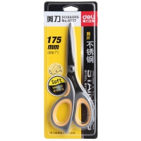 得力6027剪刀 黑 175mm