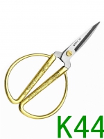 德贤K44龙凤柄镀金民用剪刀 2#