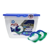 日本宝洁3D洗衣凝珠洗衣球(清新抗菌)18颗  6盒/件