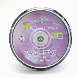 香蕉DVD-RW光盘 (可擦写) 1-4X 4.7GB
