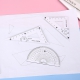 晨光ARLN0421塑料套尺（4件套） (15cm直尺+三角尺*2+量角器)